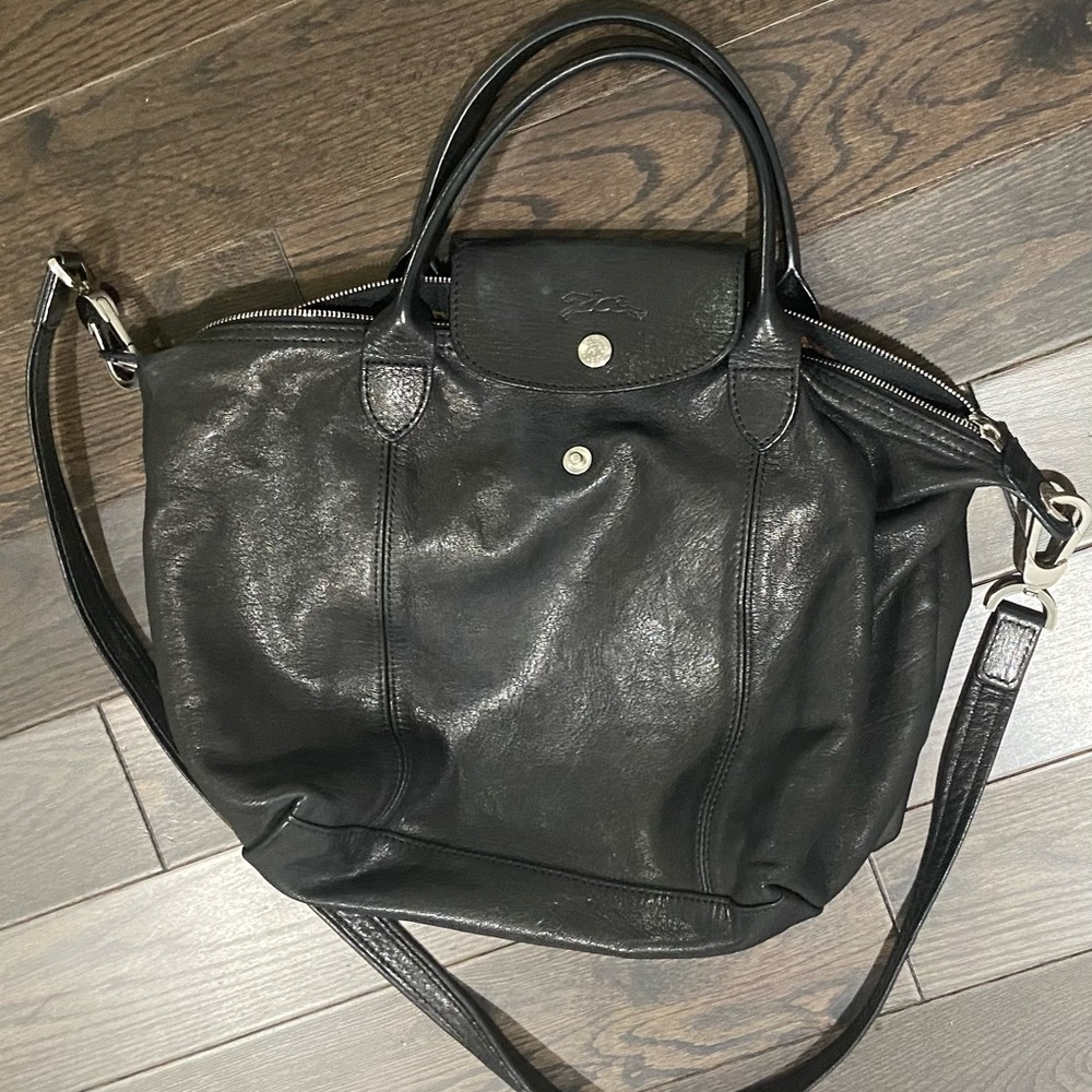 Leather longchamp Le Pilage Cuir